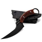 KIASLORE Tactical Fixed Blade Camping Knife