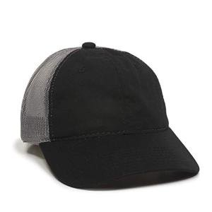 Black/Grey Meshback Cap for Outdoor Comfort