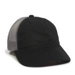 Black/Grey Meshback Cap for Outdoor Comfort