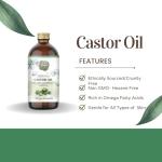 100% Cold Pressed Hexane-Free Castor Oil 4 lbs