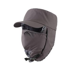 3-in-1 Thermal Fleece Ski Hat with Ear Flaps