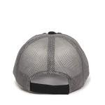 Black/Grey Meshback Cap for Outdoor Comfort
