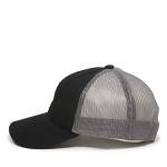 Black/Grey Meshback Cap for Outdoor Comfort