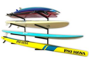 Adjustable Wall-Mounted Paddleboard and Kayak Rack