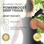 Sharper Image Deep Tissue Massage Gun with Attachments