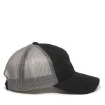 Black/Grey Meshback Cap for Outdoor Comfort