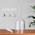 Clear Quartz Crystal Singing Bowl with Carry Case and Mallet