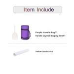 Clear Quartz Crystal Singing Bowl with Carry Case and Mallet