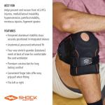 Shock Doctor Compression Knee Brace with Side Stabilizers