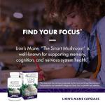 Lion's Mane Mushroom Capsules for Brain Support