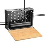 Bamboo Cable Management Box with Magnetic Lid