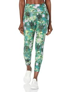 Calvin Klein Women's High Waist 7/8 Tights, Ice Leopard