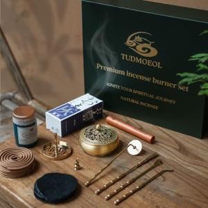 Brass Incense Burner Kit for Relaxation and Meditation