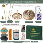 Brass Incense Burner Kit for Relaxation and Meditation