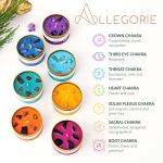 Chakra Candle Set with Crystals for Mindfulness