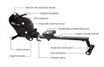 Smart Foldable Air Rower with Workout App