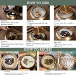 Brass Incense Burner Kit for Relaxation and Meditation