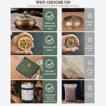 Brass Incense Burner Kit for Relaxation and Meditation