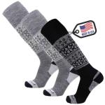 Pure Athlete Alpaca Ski Socks - Warm Wool 3-Pack