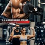 Adjustable 25LB Dumbbell Set for Home Workouts