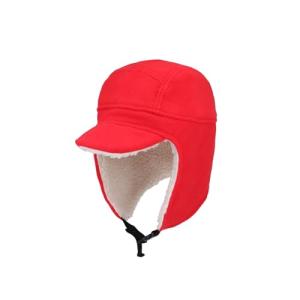 Red Windproof Thermal Skull Cap for Sports