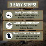 Brown DogBone Training Dummy for Scent Training