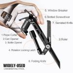 8-in-1 Carabiner Multitool for Outdoor Adventures