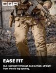 CQR Men's Lightweight Water-Resistant Tactical Pants
