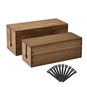 KIRIGEN Wooden Cable Management Box for Home Office