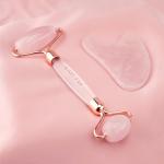 Rose Quartz Roller & Gua Sha Tool for Radiant Skin