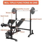 Adjustable Olympic Weight Bench Set for Home Workouts