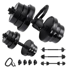 Adjustable 3-in-1 Dumbbell & Kettlebell Set