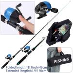 Fishing Tools Kit with Rod, Reel, and Tackle