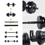 Adjustable 3-in-1 Dumbbell & Kettlebell Set