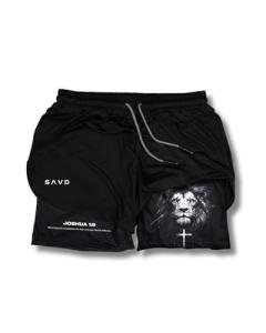 Women's Performance Shorts with Bible Verse & Pockets