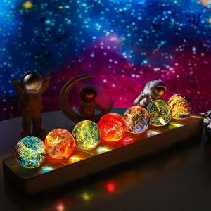 7 Chakra Healing Spheres with LED Stand