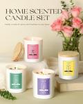 Aromatherapy Scented Candles with Crystals - 40oz
