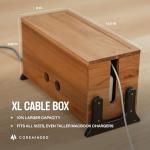 Extra Large Wood Cable Management & Organizer Box