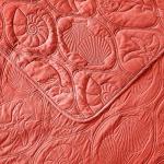 Coral King Quilt Set with Ocean Star Design