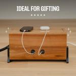 Extra Large Wood Cable Management & Organizer Box