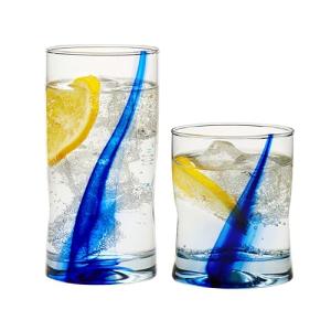 Libbey 16-Piece Blue Ribbon Glass Set
