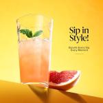 Set of 10 Highball Glasses for Craft Beers