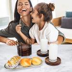 6-Pack Acacia Wood Coasters for Drinks