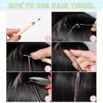 Vibrant Hair Tinsel Kit – 18 Color Options