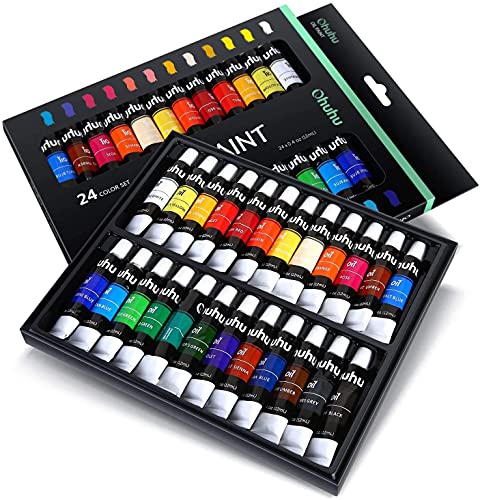 Ohuhu 24-Color Oil Paint Set for Artists
