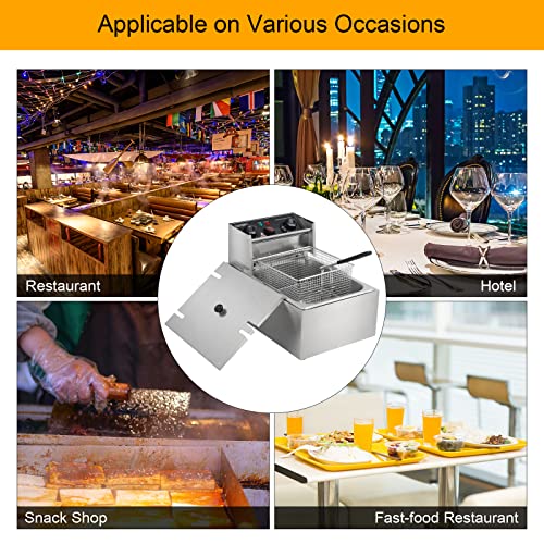 ROVSUN 11.4QT Electric Deep Fryer with Timer