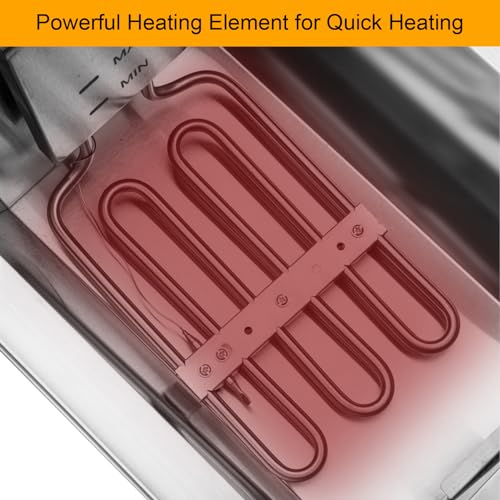 ROVSUN 24.9QT Electric Deep Fryer with Timer