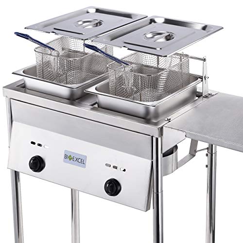 Bioexcel SS22 Double Tank Outdoor Deep Fryer