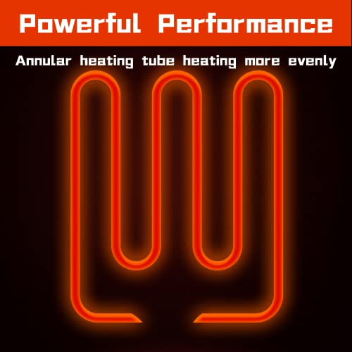 Winado 12.7QT Electric Deep Fryer with Dual Tanks