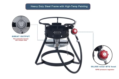 Fire Riot 10 Qt Outdoor Propane Fish Fryer Kit